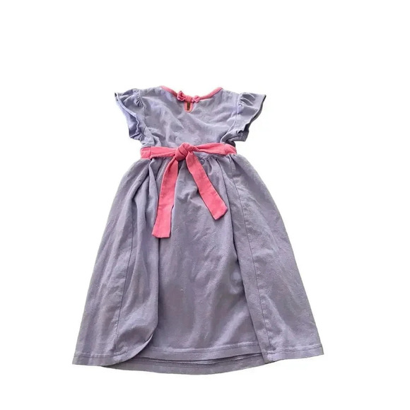 Hello Kitty Purple Girls Pink Short Sleeve Crew Neck Casual Midi Dress Size 6X - Picture 6 of 6